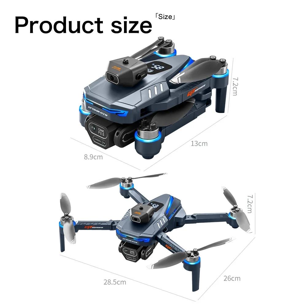 2026 NEW GT8 Drone 8K HD Camera Obstacle Avoidance Aerial Photography Brushless Drone with Screen Foldable RC Drone Four-axis Drone