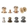 10Sets Round Head Brass Rivets DIY Supplies Studs Screws Cloth Accessories Bag Accessories 10pcs