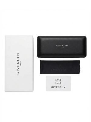 Givenchy Набор футляров для очков Жесткий кожаный футляр для хранения солнцезащитных очков с салфеткой для чистки Оригинальная подарочная упаковка Защитный чехол для очков Дорожный аксессуар