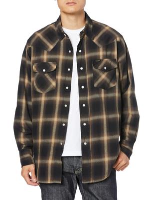 Мужская рубашка в западном стиле Lee Yellow Ombre Check