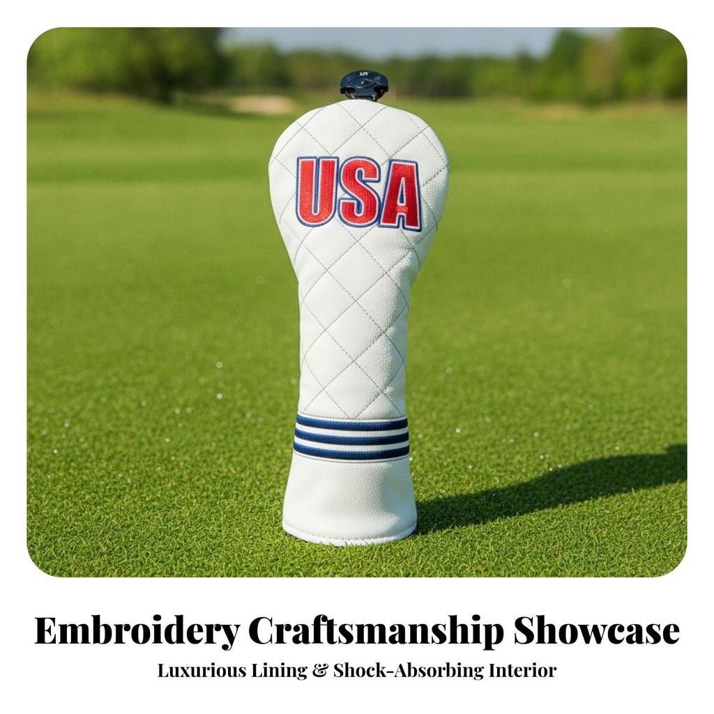 Golf Club Head Cover | guarding PU Material, straightforward pullon Design, Headcover, for