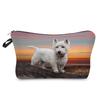 Women Dog Print Cosmetic Bag Toiletries Organize Travel Storage Case 6774
