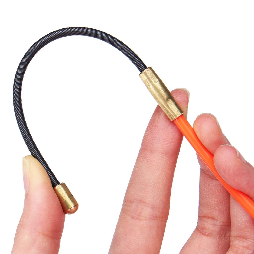 4 мм 5 метров до 40 метров Направляющее устройство Нейлоновый электрический кабель Проталкиватели Змея для кабелепровода Удочка Лента Оранжевый провод