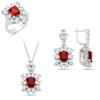 Комплект из красного рубина для женщин, ювелирные изделия из серебра 925 пробы, женский комплект из серебра ручной работы, подарок на день рождения, подарок матери, подарок на годовщину, подарок жене