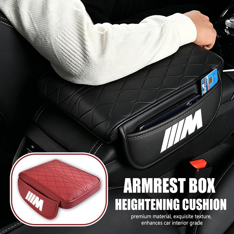 XPOV8 Car Center Console Armrest Cushion Arm Rest Storage Pad For BMW M Performance Alpina M3 M5 M6 X1 X3 X4 X5 G20