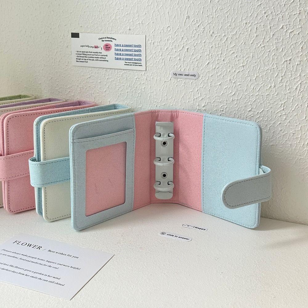 Фотоальбом формата А8 из искусственной кожи, коллекция фотокарточек, подарочный держатель для фотокарточек INS