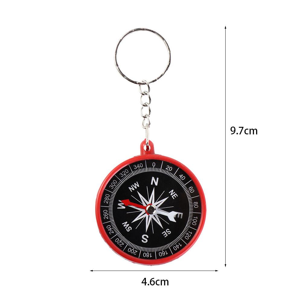 Hiking Pocket Compass Keychain Camping Navigation Tools Travel Mini Compass Pendant  Kids