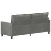 Sofa Dark Grey 196 x 81 x 87.5 cm Velvet