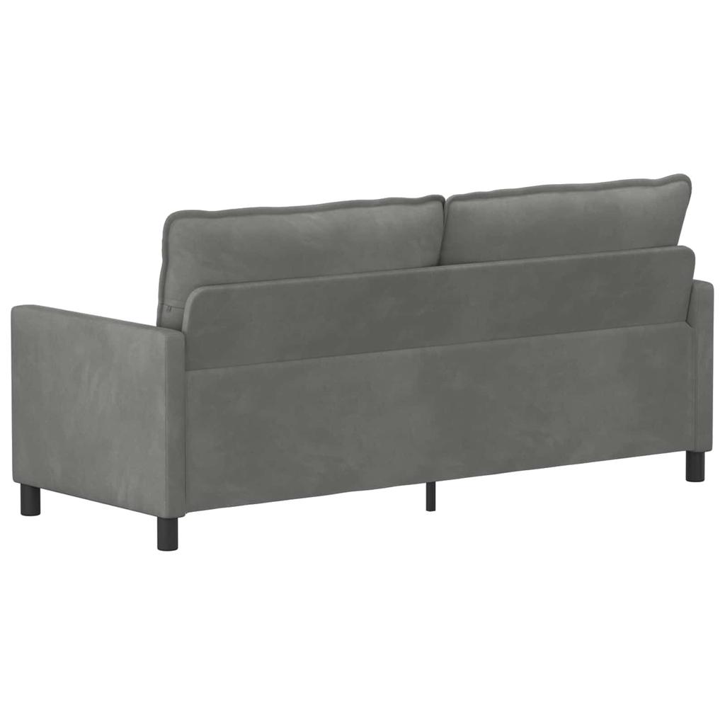 Sofa Dark Grey 196 x 81 x 87.5 cm Velvet