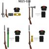 N025-N028 Русский артиллерийский офицер Модель Блоки MOC Кирпичи Набор Подарки Игрушки Для Детей