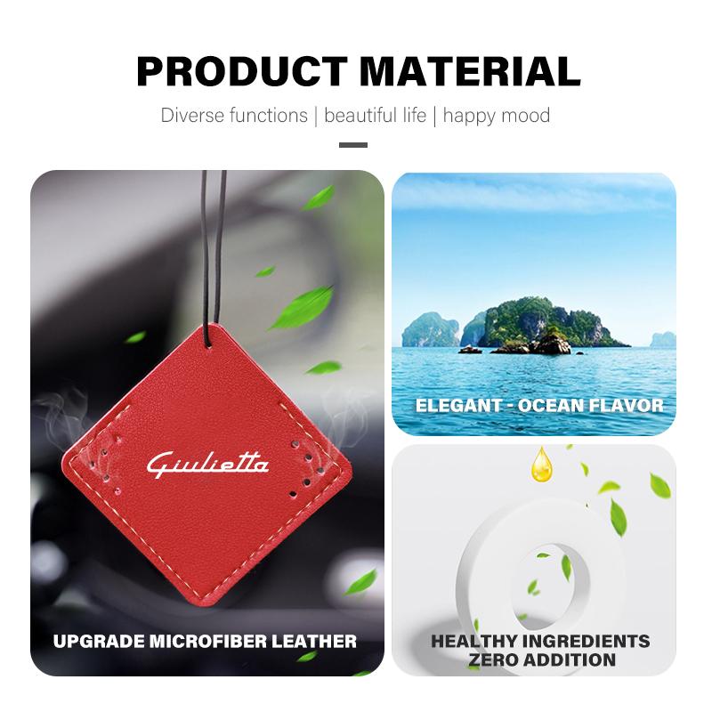 For Alfa Romeo Car Perfume Pendent Air Freshener Hanging Interior Accessories 159 Giulietta 156 147 Giulia Mito GT Stelvio SpideCC5