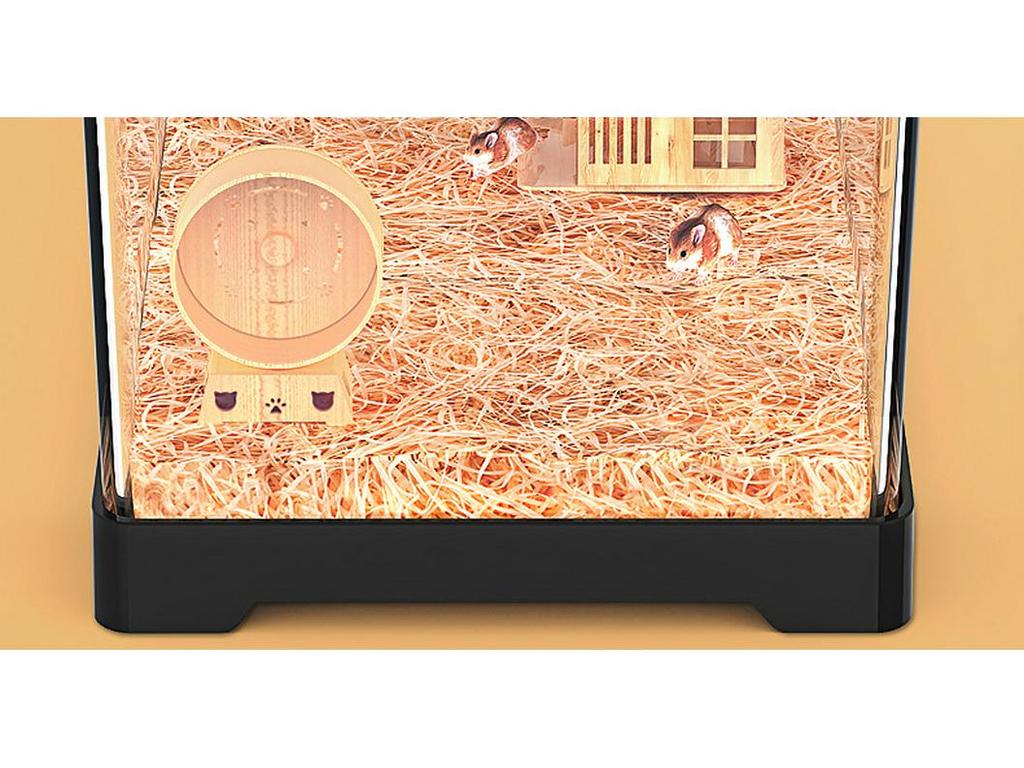 Большая акриловая клетка для хомяков и шиншилл Вилла Бокс для разведения