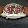 ВИНТАЖНЫЕ МУЖСКИЕ ЧАСЫ SEIKO 5 AUTOMATIC 6309A ЯПОНИЯ С ЦИФЕРБЛАТОМ БОРДОВОГО ЦВЕТА a701553-5 R206b-a701553