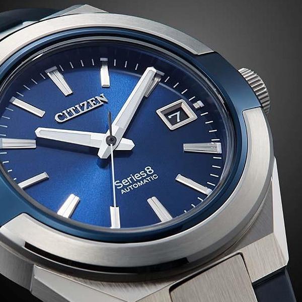 Citizen Men's NA1005-17L ( Watch Series 8 Mechanical 870 Mechanical) Round Watch Blue Stainless