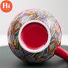 Hi Ceramic Teacup with Infuser and Lid Portable Travel Coffee Cup with Filter and Bag 320ML