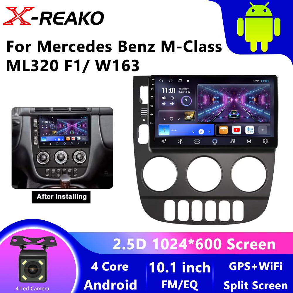 Android для Mercedes Benz M-Class W163 ML 1997-2005 Автомобильный радиоприемник Видео Мультимедийный плеер Навигация GPS Carplay 2Din