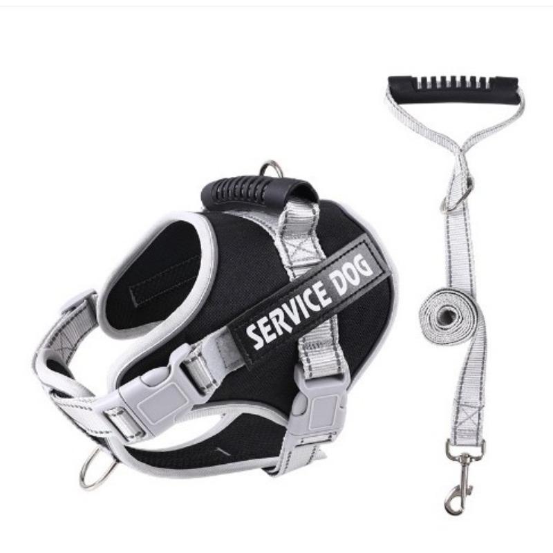 Новая большая шлейка для собак, со светоотражающими элементами для ночи и дышащая, взрывозащищенная, ударопрочная и с защитой от побега.