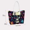 Skull Pattern Women Tote Bag Fashion Casual Large Capacity Portable Outdoor Shoulder Handbag