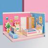 Kitchen 3D Room Model Puzzle Toys Cardboard Room Model Craft Toys 3D Room Cardboard Birthday Gift