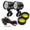 2 шт. универсальная светодиодная фара L6X для мотоцикла 8000LM Moto Spotlight водонепроницаемая вспышка противотуманная точечная лампа Motos супер яркая 12 В