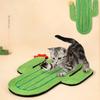 Wall Mounted Sisal Cats Sleeping Mat Cat Scratching Board Cactus Shape Scratch Durable Non Slip Pad Pet Toys for Exercise