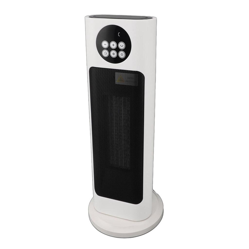 Oscillating Ceramic Tower Space Heater 1500W 70 Degree Wide Angle Noiseless Indoor Electric Space