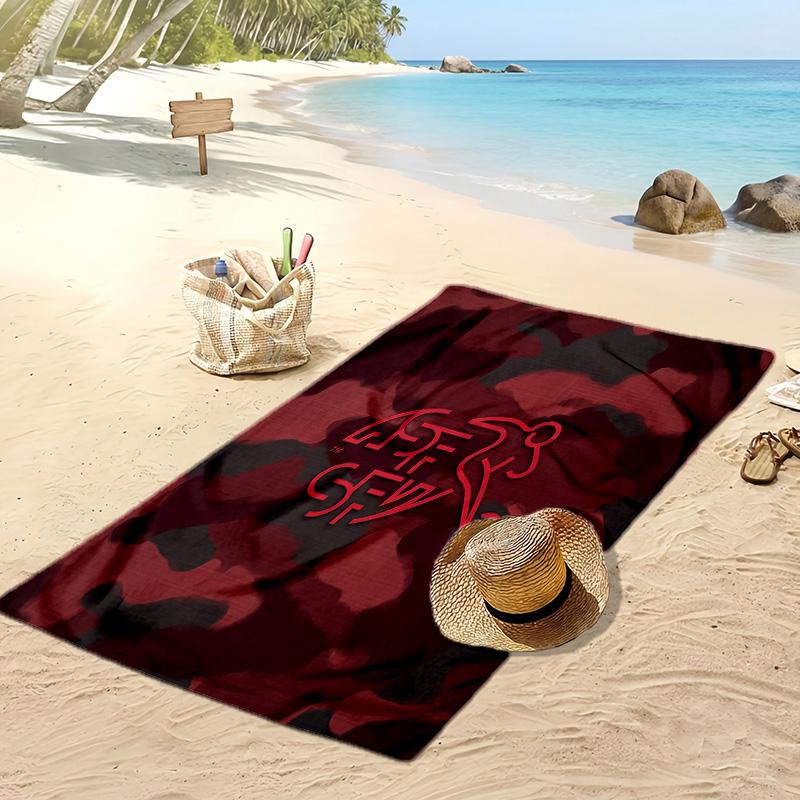 Switzerland football Print Beach Towel Quick Dry Super Absorbent Soft Bath Towel for Swimming Beach Travel Fan Souvenir Gift