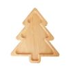 Santa Claus Shape Wooden Christmas Trays Solid Wood Cartoon Christmas Decoration Storage Tray Kitchen Snacks Plates Candy Decor