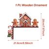 Christmas Santa Claus Wooden Door Frame Decoration Merry Christmas Decor for Home 2025 Navidad Xmas Tree Ornament New Year 2026