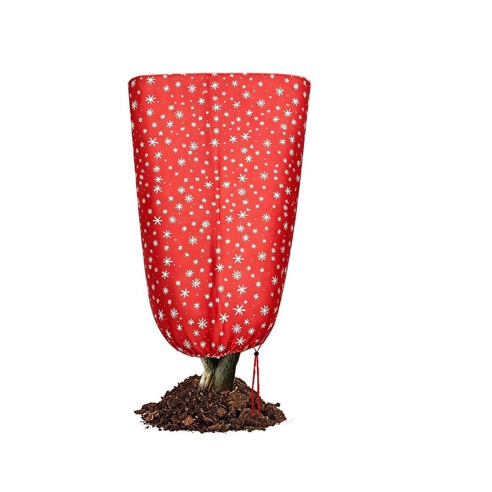 Snowflake Print Winter Plant Protection Bag Non-woven Plant Warm Cover Trees Plants
