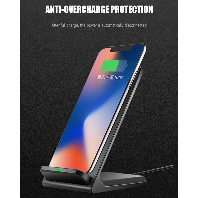 15W Fast Wireless Charger For iPhone 14 13 12 11 ProMax X XS Samsung S21 S20 S10 Note 20  Xiaomi 9 10 Phone Charging Stand