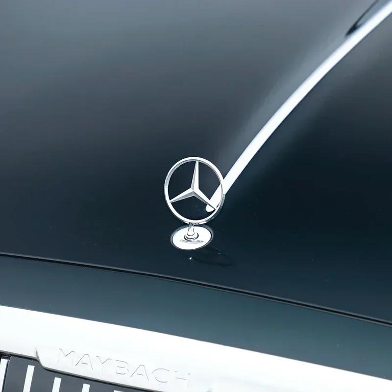 Эмблема Mercedes Benz Звезда Капот Автомобильный Капот Передний Хромированный Логотип w204 w211 w205 W212 w203 w213 для аксессуаров Mercedes E S Class1 GN1