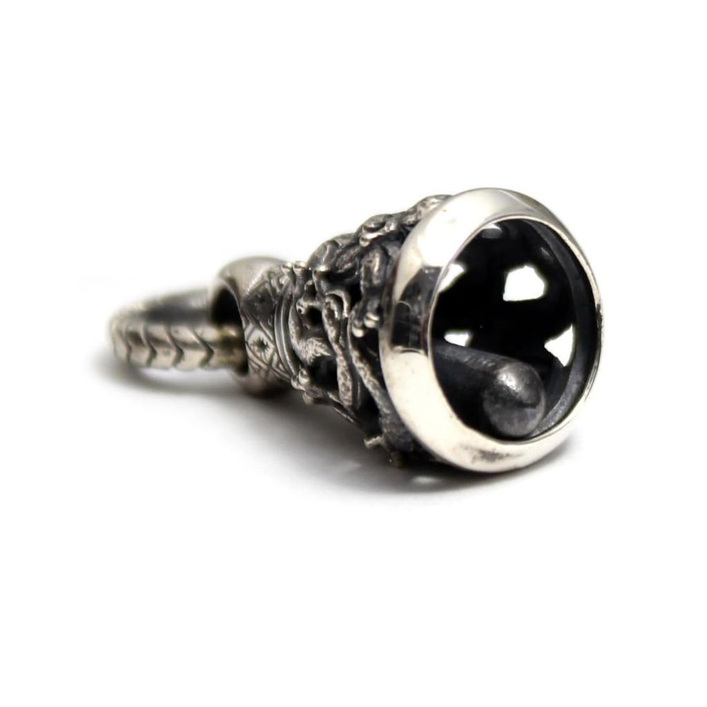 Good Vibrations Slug Bell Pendant for Men, 925 Sterling Silver