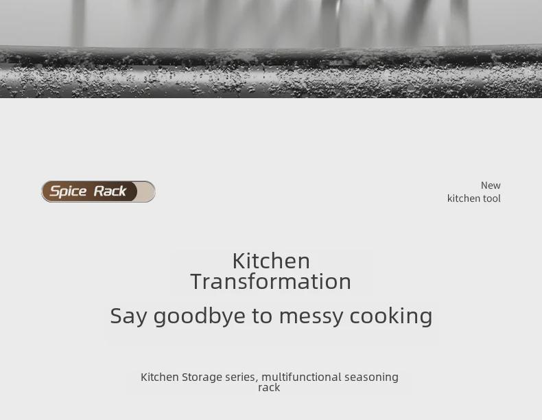 Multi-Layer Stainless Steel Kitchen Spice and Pot Rack