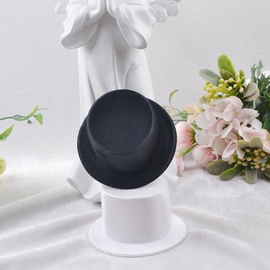 Мини Цилиндр 9см ЕВА Топперы для Кукол Рукоделия Черный/Белый Аксессуар для Костюма Питомца Рождественское Украшение