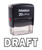 Printtoo Rubber Stamp Office Stationary DRAFT Self Inking Custom Stamp-Black
