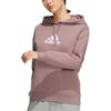 Adidas Hooded Letter Print Long Sleeve Sweatshirt Women Tops Pink HM7073