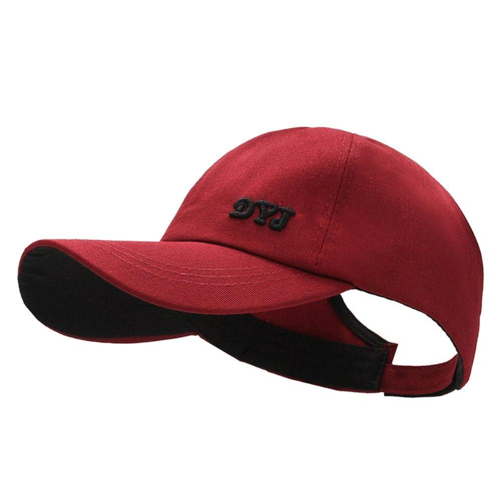 With Ponytail Hole Baseball Caps Cotton Hollow Caps Sun Protection Empty Top Cap  Girls