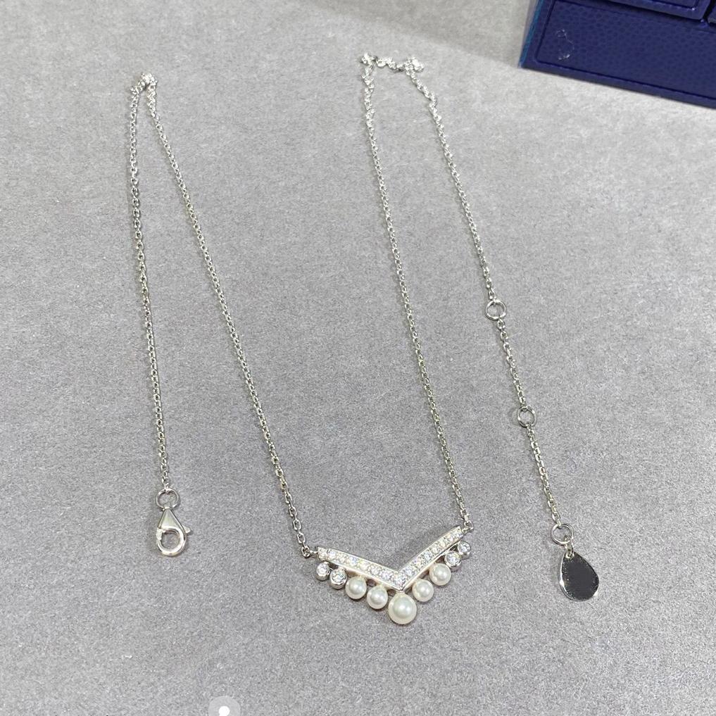 2023 Новый Горячий Бренд Женское Ожерелье Юбилейный Подарок Ювелирные Изделия Мода Роскошный Дизайн Сердце V-образные Жемчужные Ожерелья Для Женщин