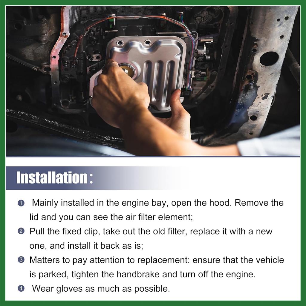 Motoforti 1 Set No.1402770095 Transmission Filter Oil Pan Gasket Kit for Chrysler 300 2005-2014 for Dodge Challenger 2008-2015 for Dodge Charger