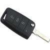 Key Case for VW Polo Golf 7 T-Roc Tiguan Seat Ibiza Leon Ateca Arona Toledo Skoda Fabia Octavia - 3 Buttons Phonillico®
