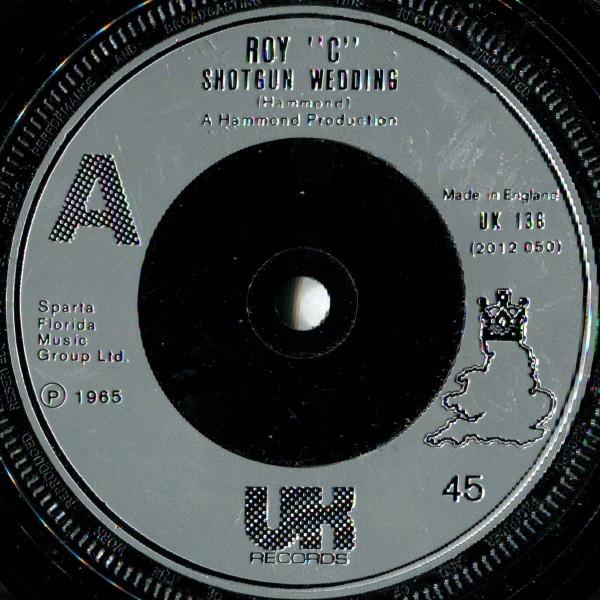 7-дюймовая пластинка ROY C. HAMMOND - Свадьба из дробовика UK136 UK Records 1976 Великобритания Соул/Фанк Б/У