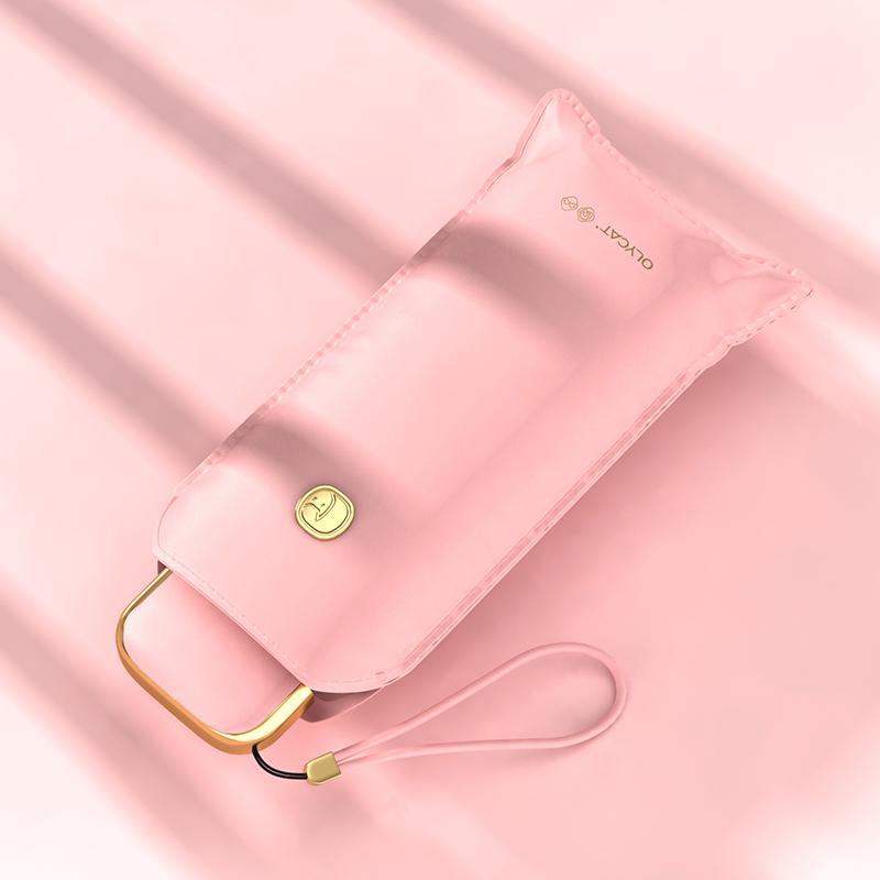 Olycat плоский милый мини-зонт для телефона для женщин, УФ-летние зонтики, портативный уличный карманный зонтик от солнца для