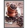5D Алмазная картина Полный Алмазный Кофе Круглый Алмазная Мозаика Узор Домашнее Украшение Diy Ручная Работа