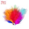 6-13cm Turkey Feathers 50pcs Decoration Small Big Long For Crafts Clothing Dreamcatcher Making Carnival Pluma Chicken Mix Colors