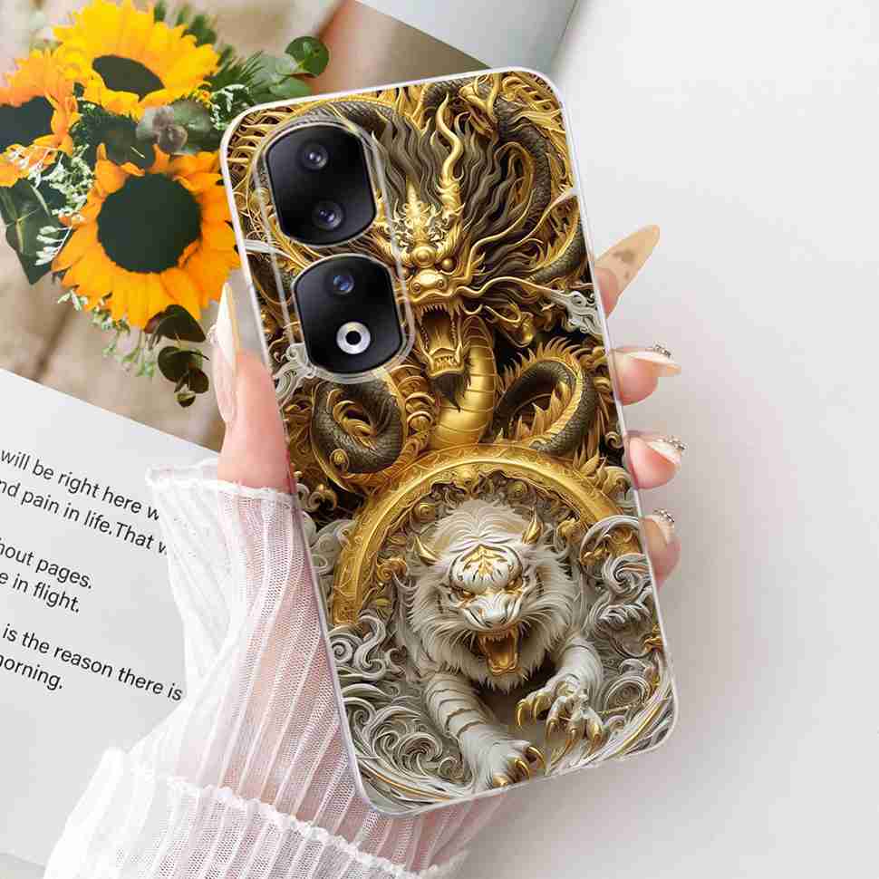 For Honor 90 Pro 5G 6.78" Case Fashion Painted Butterfly Silicone TPU Back Cover For Honor 90Pro 90 PRO 5G REP-AN00 Phone Cases