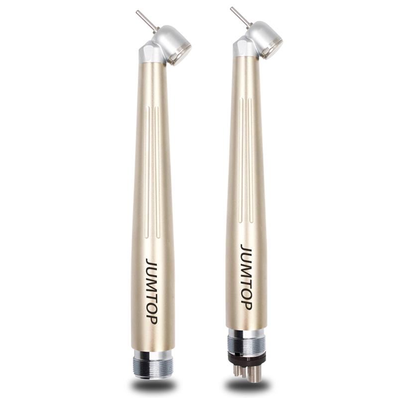 Стоматологический светодиодный высокоскоростной наконечник, турбинный наконечник с углом наклона 45 градусов, антиретракция, односторонняя струя воды