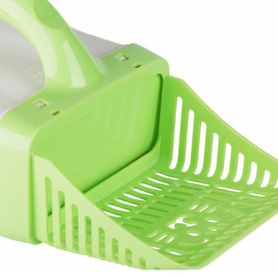 Совок для кошачьего наполнителя с держателем для пакетов, сетка для кошачьего туалета без мусора с пакетами для сменного наполнителя, лопатка для кошачьих фекалий, защищающая от просыпания, для легкой уборки одной рукой