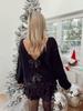 2024 Spring High-End European & American Style Sequin Bow Knit Sweater