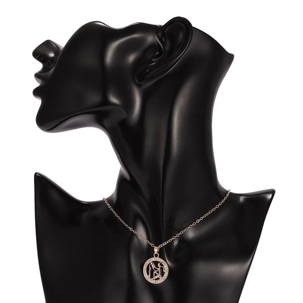 Out Aquarius Leo Scorpio Guardian Star Choker Animal Zodiac Sign 12 Constellation Pendant Necklace